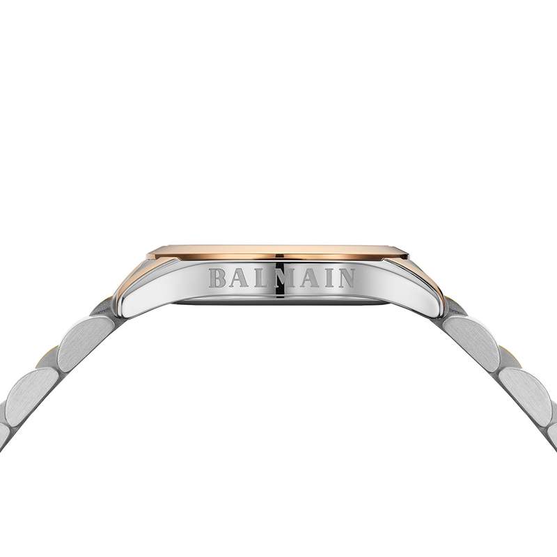 Montre BALMAIN classic R femme bracelet acier inoxydable bicolore rose - vue D2