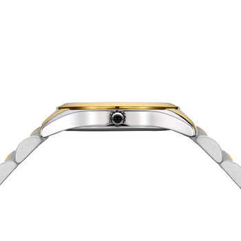 BALMAIN classic R dameshorloge roestvrijstalen schakelband tweekleurig geel