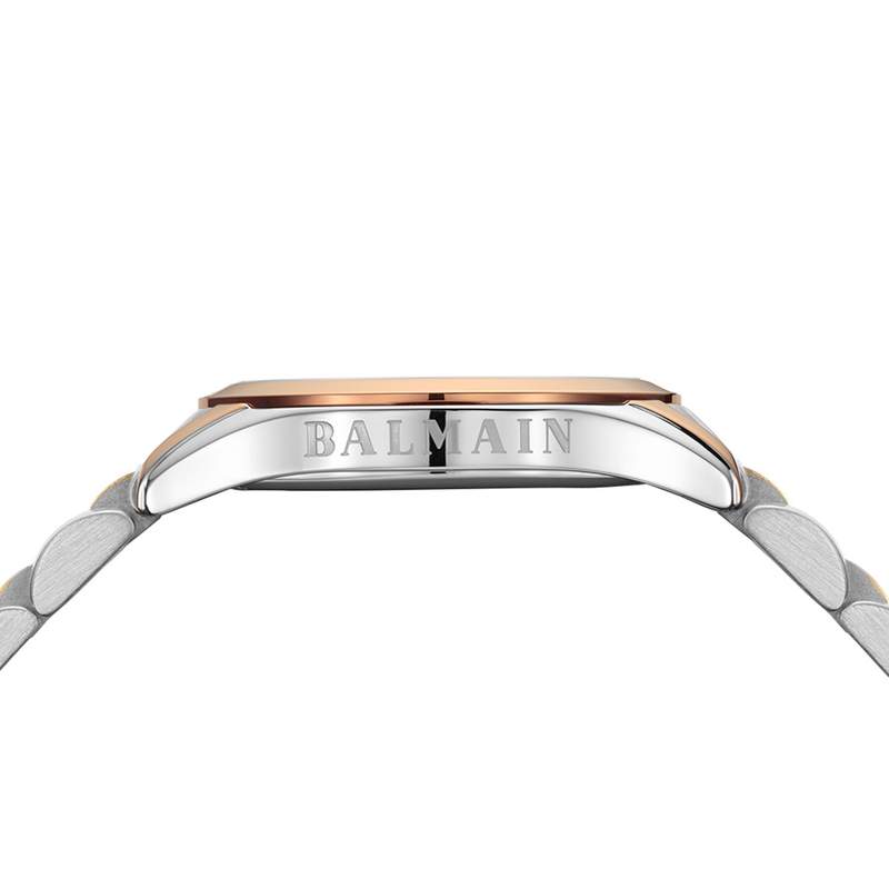 Montre BALMAIN classic R femme bracelet acier inoxydable bicolore rose - vue D2