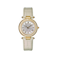 Montre BALMAIN haute elegance femme bracelet cuir vernis beige