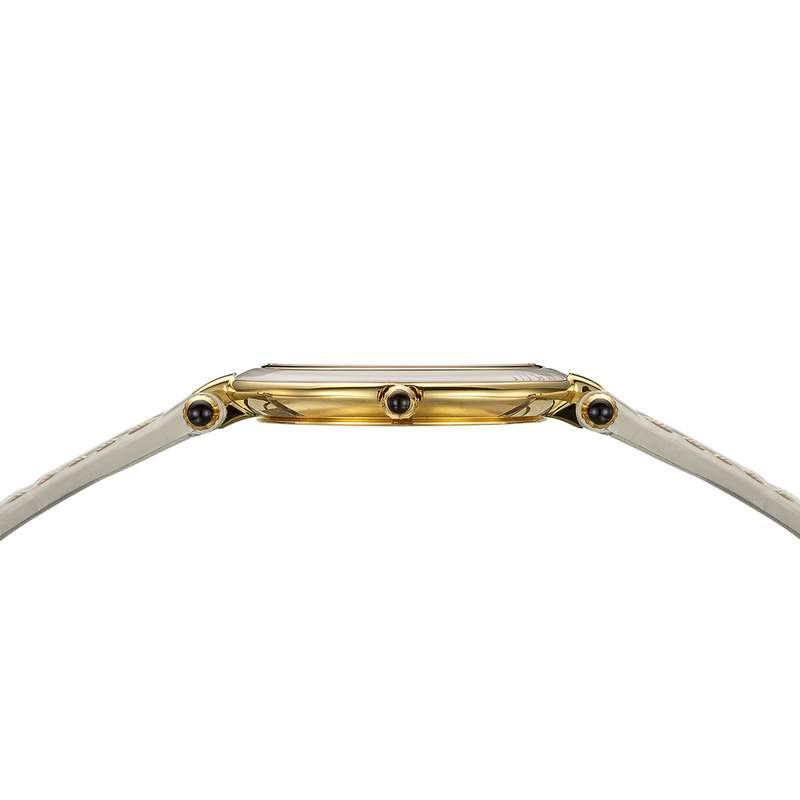Montre BALMAIN haute elegance femme bracelet cuir vernis beige - vue D1