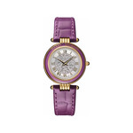 Montre BALMAIN haute elegance femme bracelet cuir vernis parme - vue 1