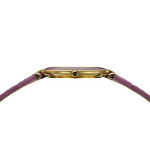 Montre BALMAIN haute elegance femme bracelet cuir vernis parme - vue D1