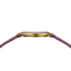 Montre BALMAIN haute elegance femme bracelet cuir vernis parme - vue VD2