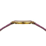 Montre BALMAIN haute elegance femme bracelet cuir vernis parme - vue D2