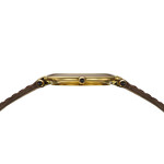 Montre BALMAIN haute elegance femme bracelet cuir vernis marron chocolat - vue D1