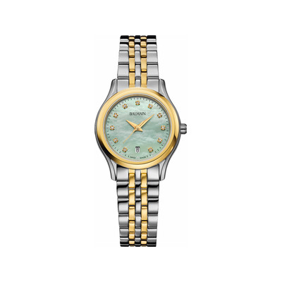 Montre BALMAIN beleganza femme bracelet acier inoxydable bicolore jaune - vue 1