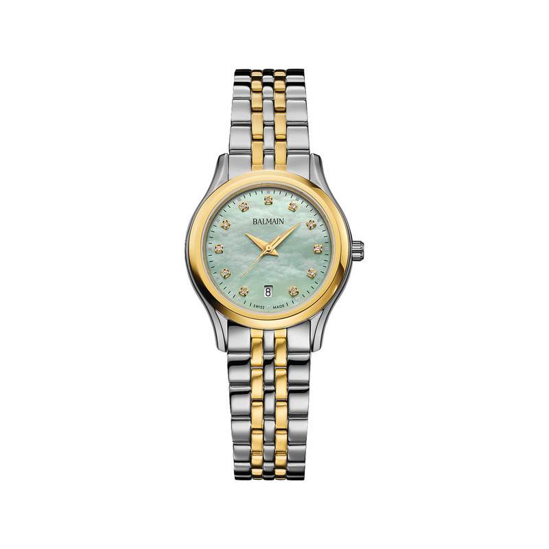 Montre BALMAIN beleganza femme bracelet acier inoxydable bicolore jaune - vue 1