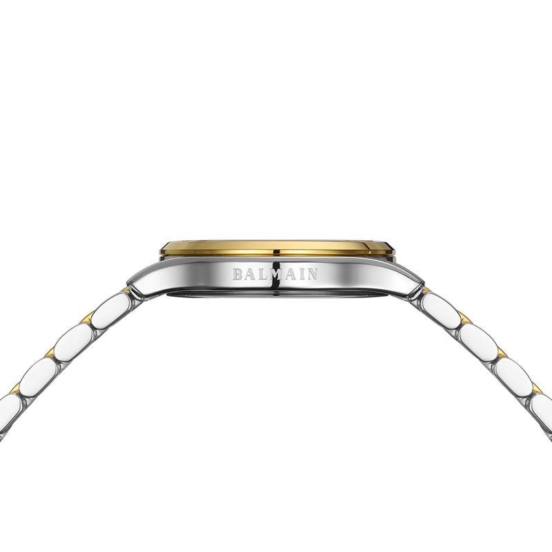 Montre BALMAIN beleganza femme bracelet acier inoxydable bicolore jaune - vue D2