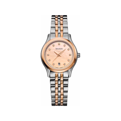 Montre BALMAIN beleganza femme bracelet acier inoxydable bicolore rose - vue 1