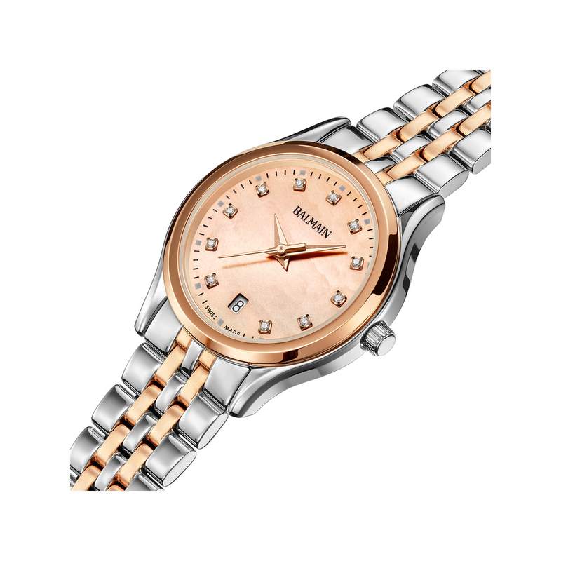 Montre BALMAIN beleganza femme bracelet acier inoxydable bicolore rose - vue 2