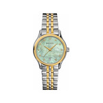 Montre BALMAIN beleganza femme cadran en nacre bracelet acier inoxydable bicolore jaune - vue 1