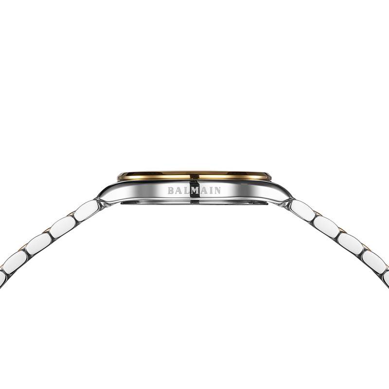 Montre BALMAIN beleganza femme cadran en nacre bracelet acier inoxydable bicolore jaune - vue D2