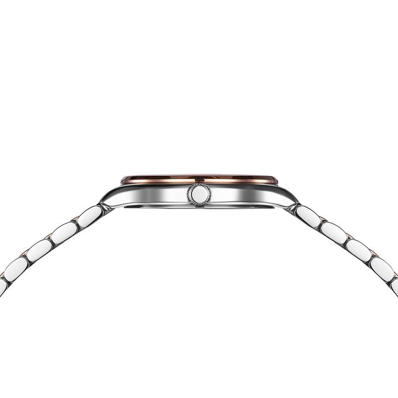 Montre BALMAIN beleganza femme cadran nacre bracelet acier inoxydable bicolore rose - vue D1