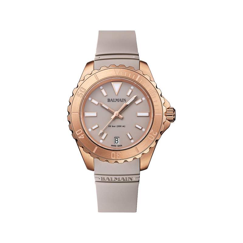 Montre BALMAIN ophrys femme bracelet caoutchouc taupe - vue 1