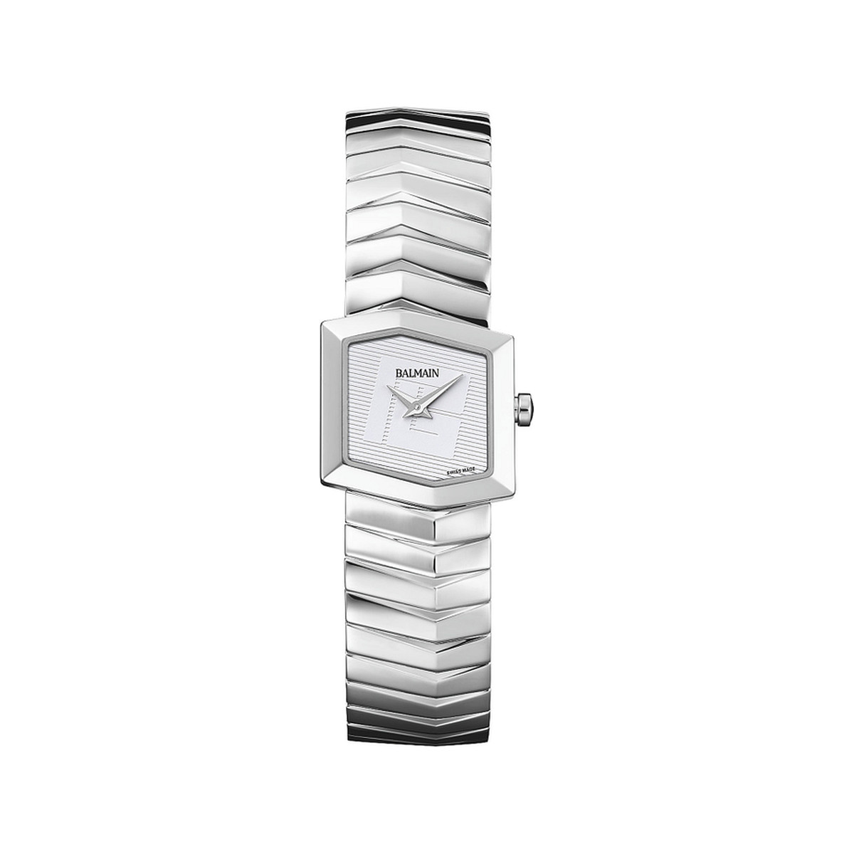Montre BALMAIN taffetas femme bracelet acier inoxydable gris