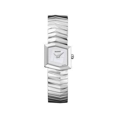 Montre BALMAIN taffetas femme bracelet acier inoxydable gris