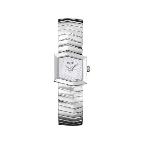 Montre BALMAIN taffetas femme bracelet acier inoxydable gris