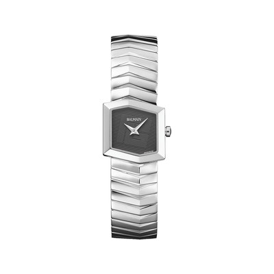 Montre BALMAIN taffetas femme bracelet acier inoxydable gris