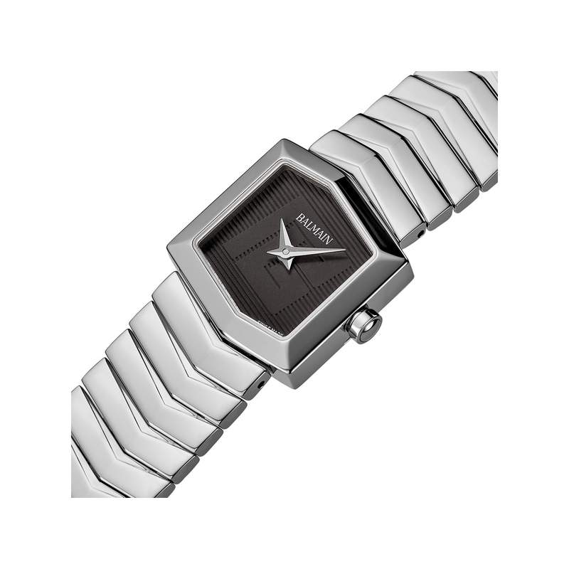 Montre BALMAIN taffetas femme bracelet acier inoxydable gris - vue 2