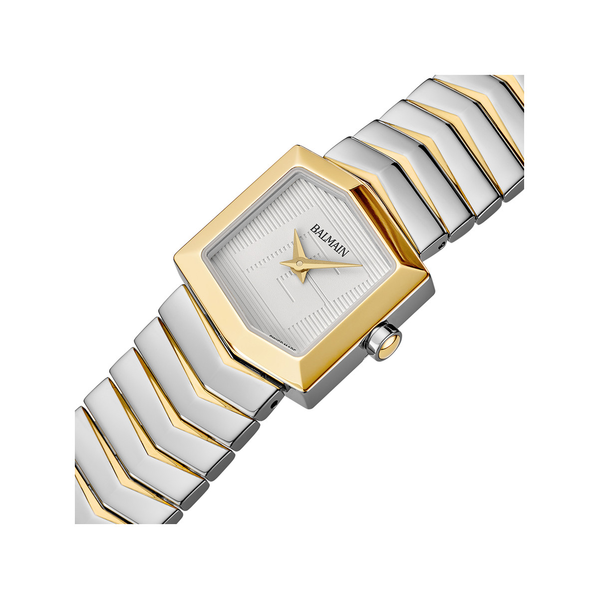 Montre BALMAIN taffetas femme bracelet acier inoxydable bicolore jaune - vue 2