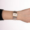 Montre BALMAIN taffetas femme bracelet acier inoxydable bicolore jaune - vue Vporté 2