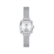 Montre TISSOT LOVELY SQUARE femme cadran gris bracelet acier inoxydable