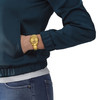 Montre TISSOT PR100 mixte cadran doré bracelet PVD doré - vue Vporté 1