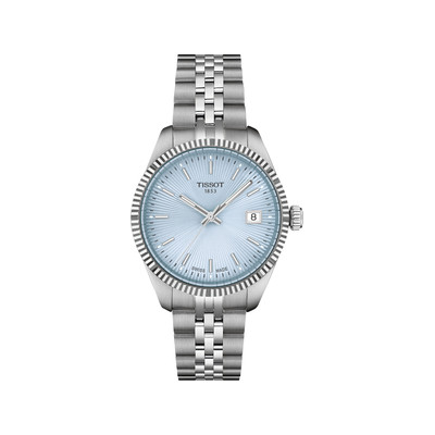 Montre TISSOT BALLADE femme cadran bleu bracelet acier inoxydable - vue 1