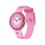 Montre FLIK FLAK let's get artsy enfant cadran rose bracelet pet recycle rose - vue 1