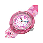 Montre FLIK FLAK let's get artsy enfant cadran rose bracelet pet recycle rose - vue 2