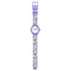 Montre FLIK FLAK let's get artsy enfant cadran blanc bracelet pet recycle violet - vue VD1
