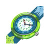 Montre FLIK FLAK let's get artsy enfant cadran vert bracelet pet recycle bleu - vue V2