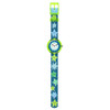 Montre FLIK FLAK let's get artsy enfant cadran vert bracelet pet recycle bleu - vue VD1