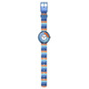 Montre FLIK FLAK let's get artsy enfant cadran bleu bracelet pet recycle bleu - vue VD1