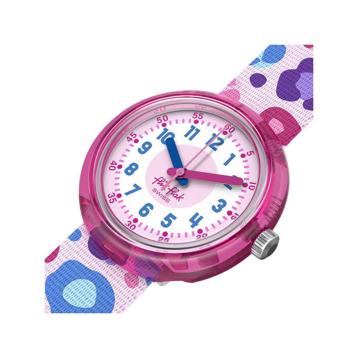 Montre FLIK FLAK let's get artsy enfant cadran rose bracelet pet recycle rose - vue 2