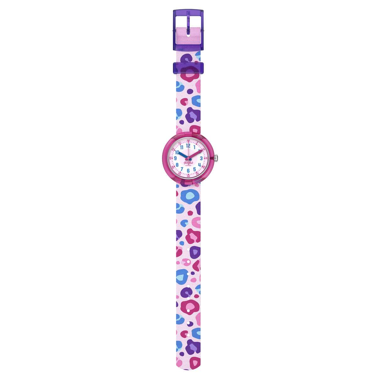 Montre FLIK FLAK let's get artsy enfant cadran rose bracelet pet recycle rose - vue D1