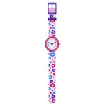 Montre FLIK FLAK let's get artsy enfant cadran rose bracelet pet recycle rose - vue D1