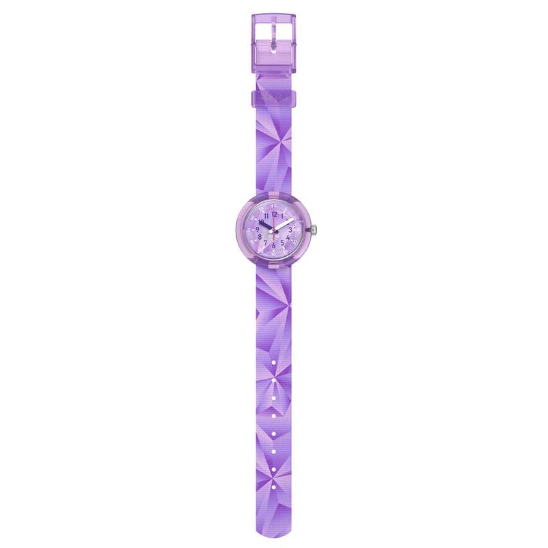 Montre FLIK FLAK let's get artsy enfant cadran violet bracelet pet recycle violet - vue D1