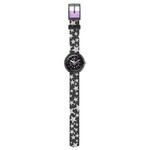 Montre FLIK FLAK let's get artsy enfant cadran noir bracelet pet recycle noir - vue D1