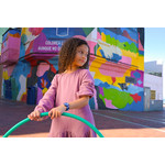 Montre FLIK FLAK let's get artsy enfant cadran bleu bracelet pet recycle bleu - vue porté 1