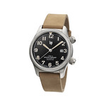 Montre LIP MANUFACTURE type 14 homme automatique, bracelet cuir beige - vue 1