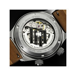 Montre LIP MANUFACTURE type 14 homme automatique, bracelet cuir beige - vue D4