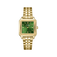 Montre CLUSE Gracieuse femme cadran vert bracelet acier doré