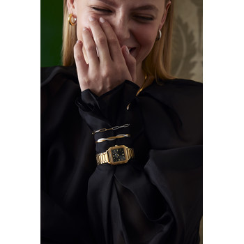 CLUSE Gracieuse dameshorloge met verguld stalen armband