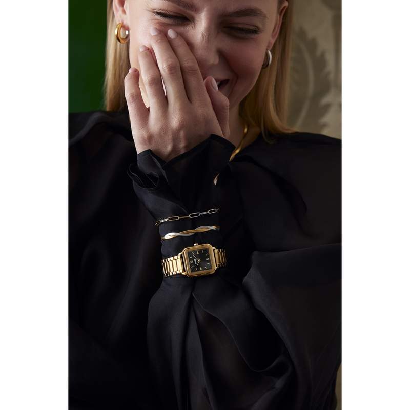 Montre CLUSE Gracieuse femme bracelet acier doré - vue porté 2