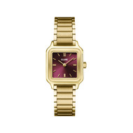 Montre CLUSE Gracieuse Petite femme cadran rouge bracelet acier doré