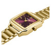 Montre CLUSE Gracieuse Petite femme cadran rouge bracelet acier doré - vue V2