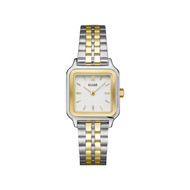 Montre CLUSE Gracieuse Petite femme cadran blanc bracelet acier bicolore