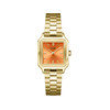 Montre CLUSE Gracieuse Petite femme cadran orange, bracelet acier doré - vue V1